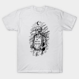 I'm Dead Inside Skeleton Tripping T-Shirt